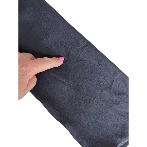 The Great Womens Sz 0 Black Silk Crochet Detailed Semi Sheer Popover Top Blouse - Picture 7 of 9